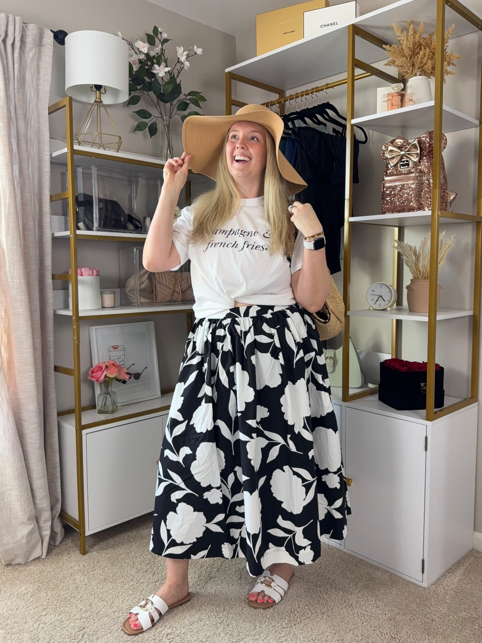 Shirt and skirt RESTOCKED!! Grab the champagne and french fries shirt from the Target Kate spade line now! Resort outfit, vacation style.

#LTKMidsize #LTKSeasonal #LTKTravel