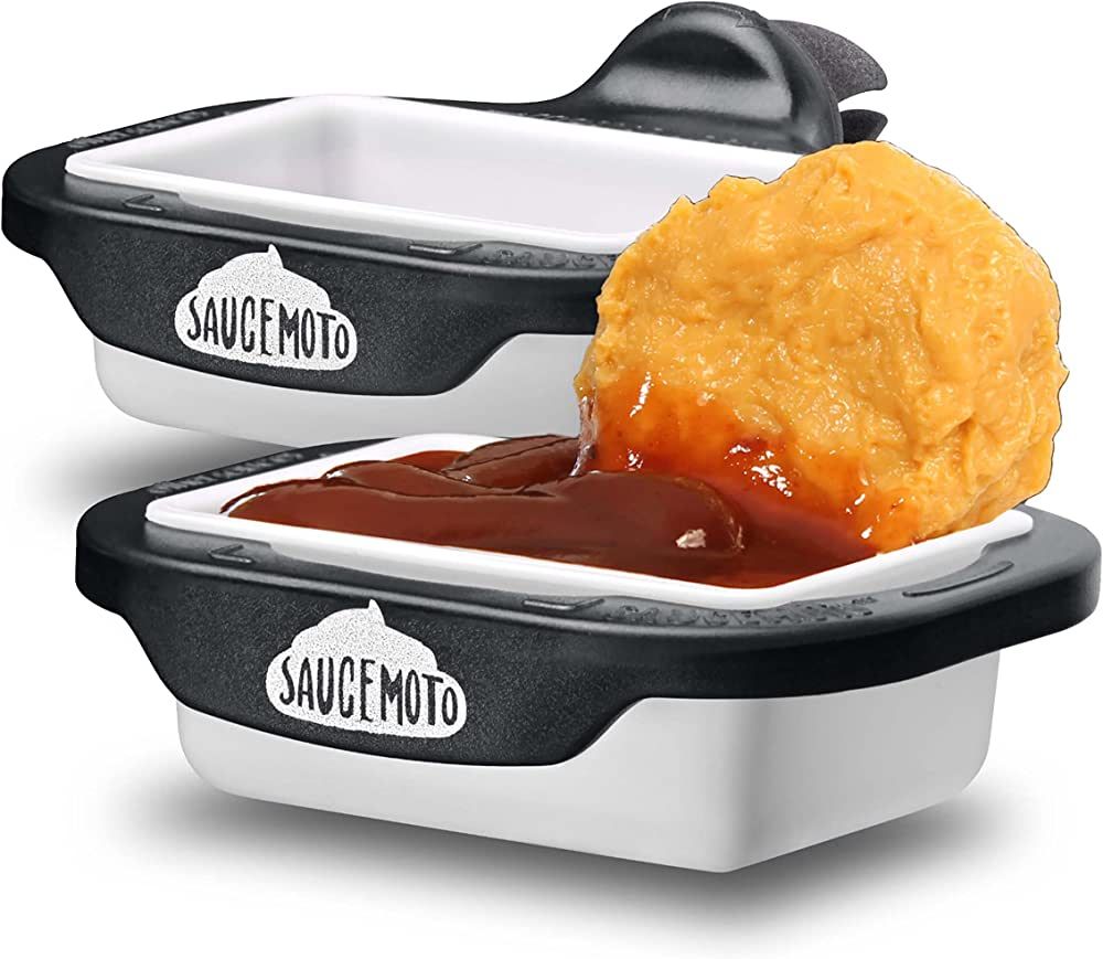 Saucemoto Dip Clip | An in-car sauce holder for ketchup and dipping sauces. As seen on Shark Tank... | Amazon (US)