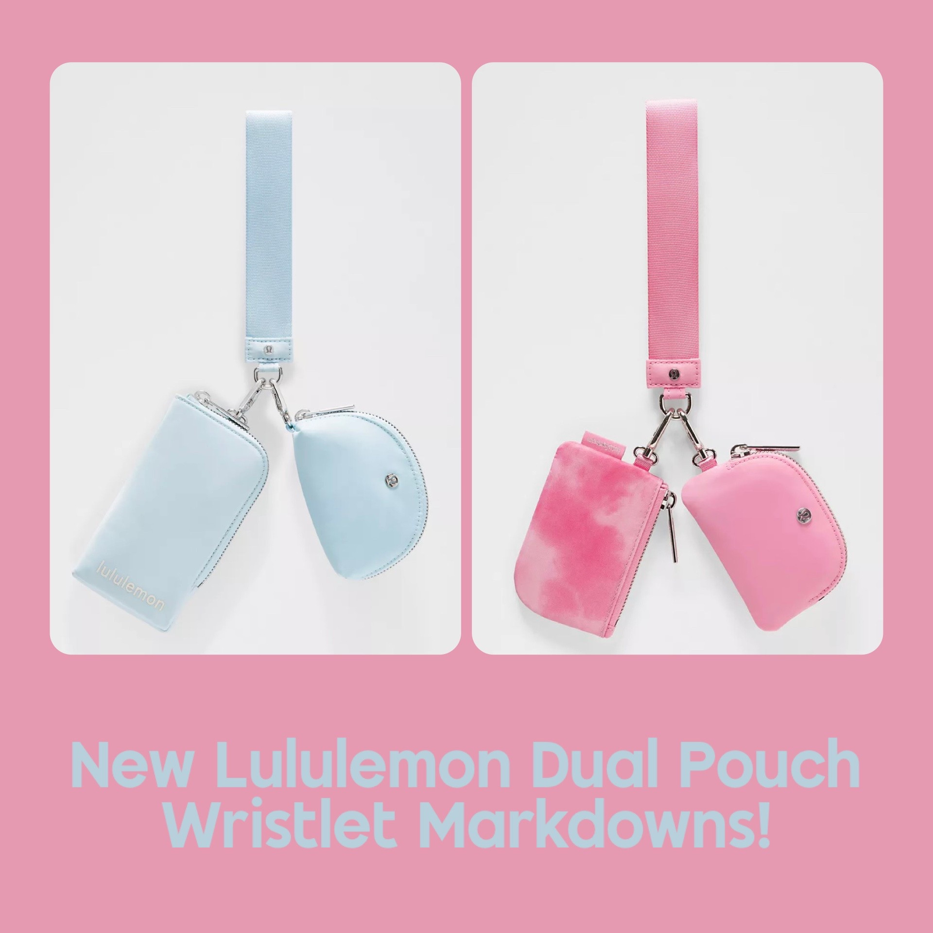 Lululemon has two of their Dual Pouch Wristlets in trending colors on flash markdown today! Super handy item that can be used together, or pouches can be clipped off to use separately or throw in a bag. Great for gifting - ship free also!

#LTKActive #LTKSaleAlert #LTKdayinmylife