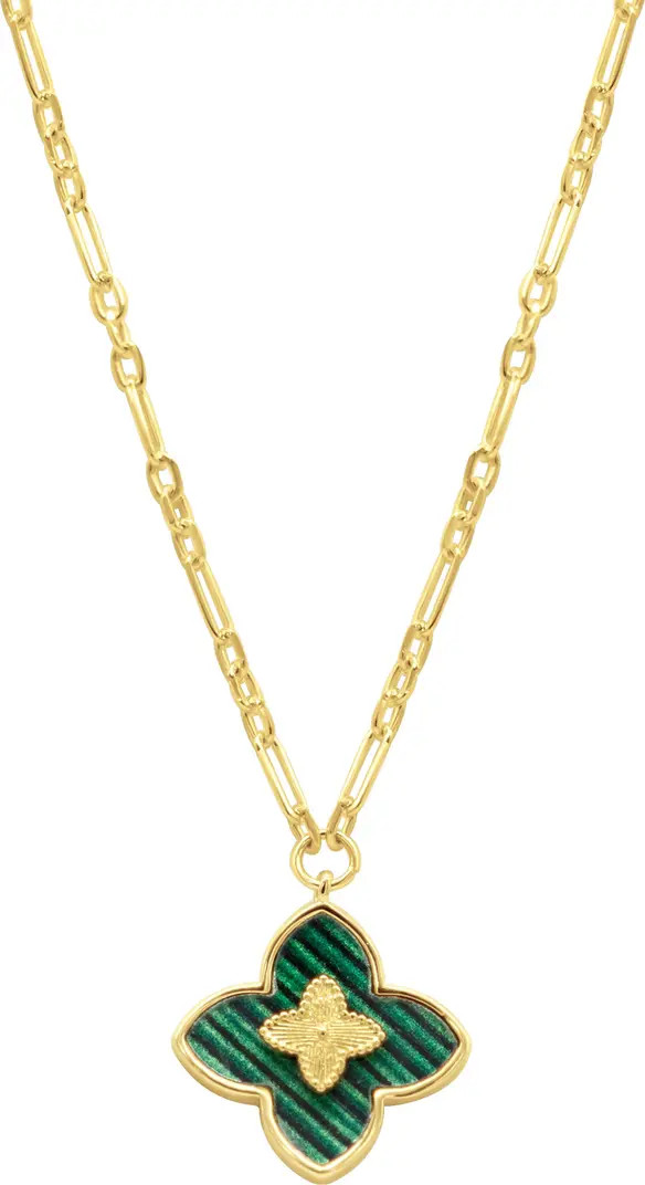 Clover Enamel Pendant Neckace | Nordstrom Rack