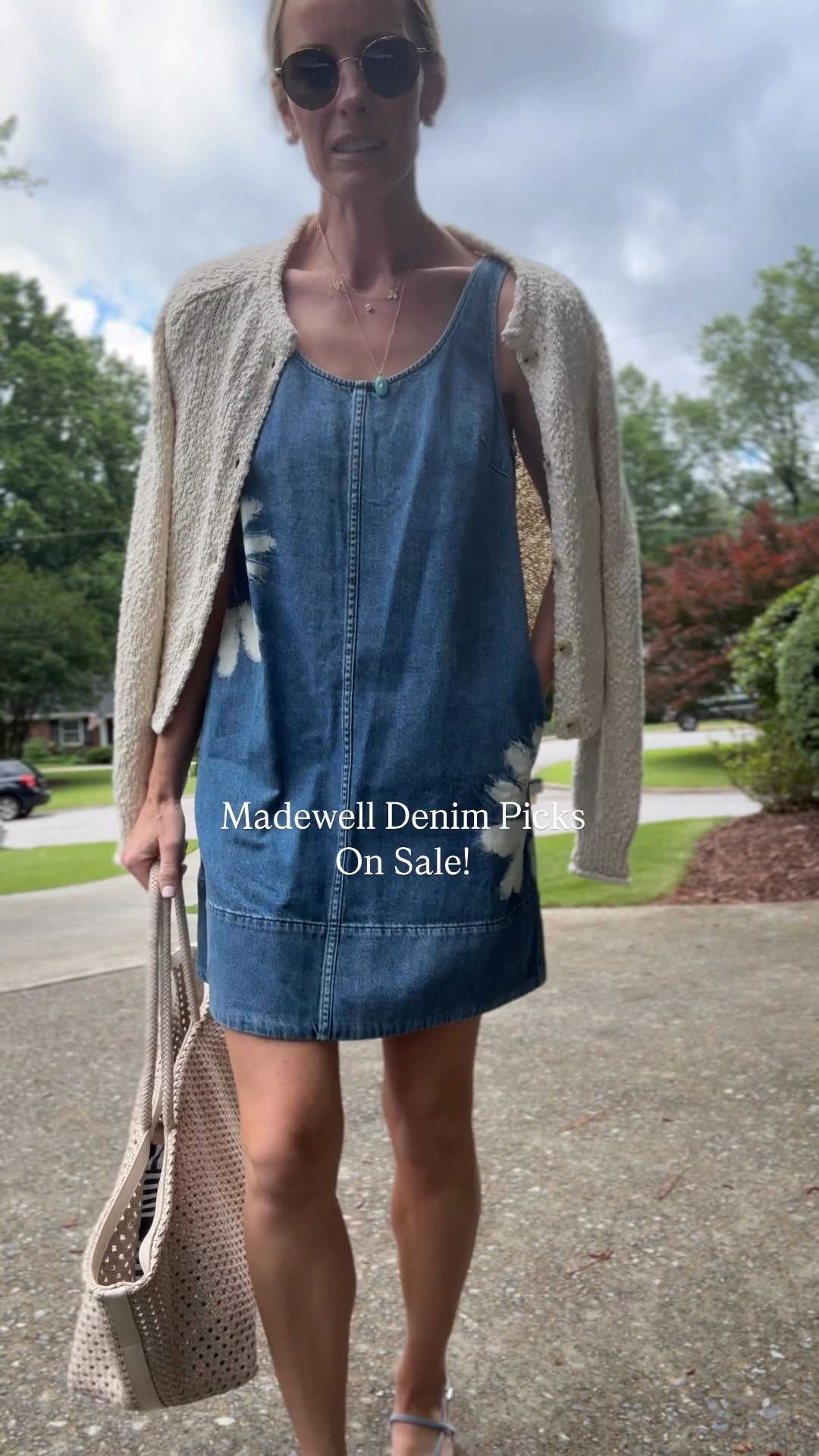 Denim but really fun denim 💙 20% off! @madewell #madewell #ad #madewellpartner