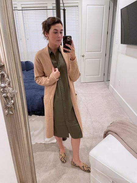 Love a good shirt dress! Perfect to throw on this spring with flats, sandals or sneakers. It was a chilly spring morning so I threw on a cardigan but also great without anything over it. Multiple colors available!

#LTKstyletip #LTKunder50 #LTKSeasonal