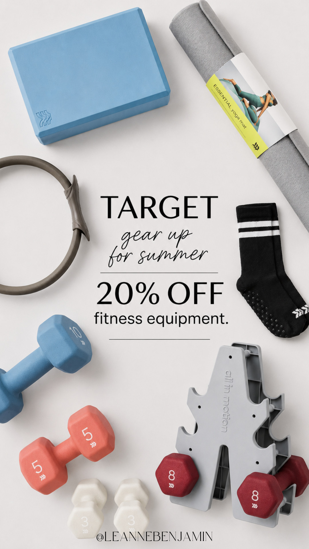 20% off fitness equipment at Target! Gear up for summer!  

 #LTKfitnessgoals #LTKActive #LTKSaleAlert