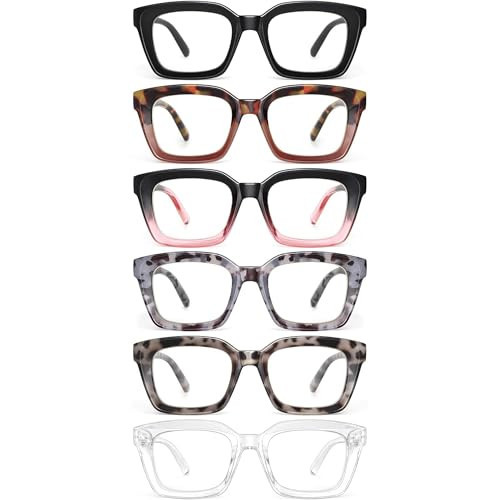 miyya Stylish Reading Glasses for Women, Cheaters Eyeglasses, Oversized Blue Light Readers, Fashion Eye Glasses | Amazon (US)