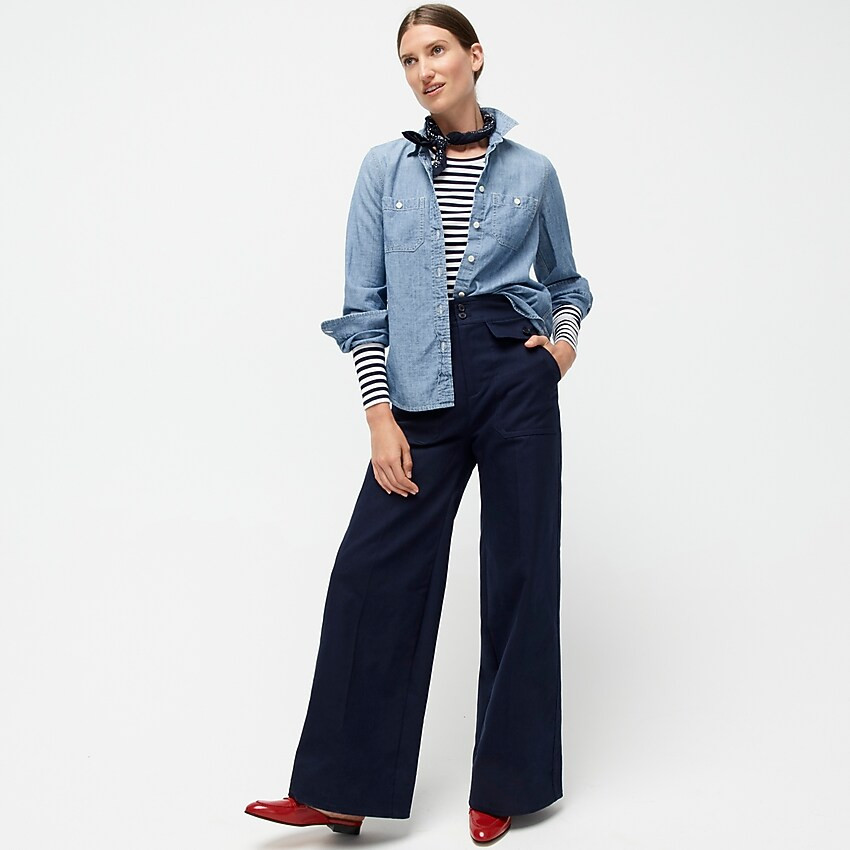 Button-up shirt in Japanese denim | J. Crew US