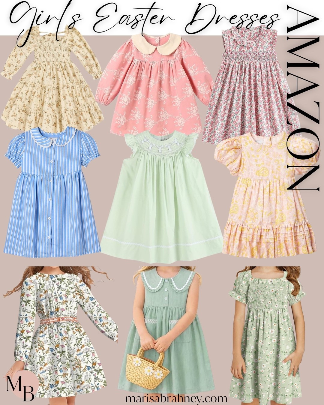 Amazon: Girl’s Easter Dresses: Spring florals, pastels and perfect Easter looks for your little girl! #amazoneasterdress #amazonkids #amazonfinds 