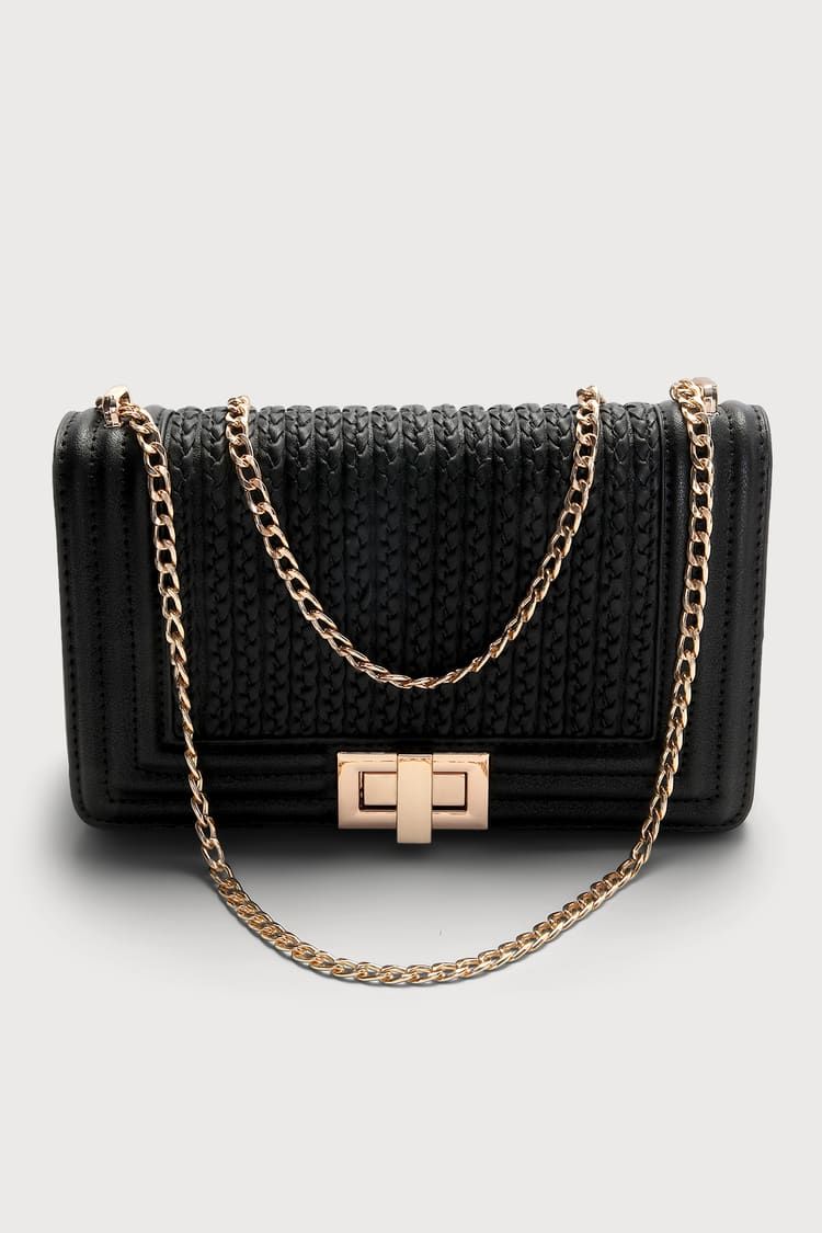 Let's Go Out Later Black Braided Crossbody Bag | Lulus