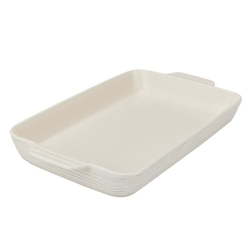 Pyrex 4QT (10" x 15") Rectangular Ceramic Baking Dish, Casserole Dish | Amazon (US)