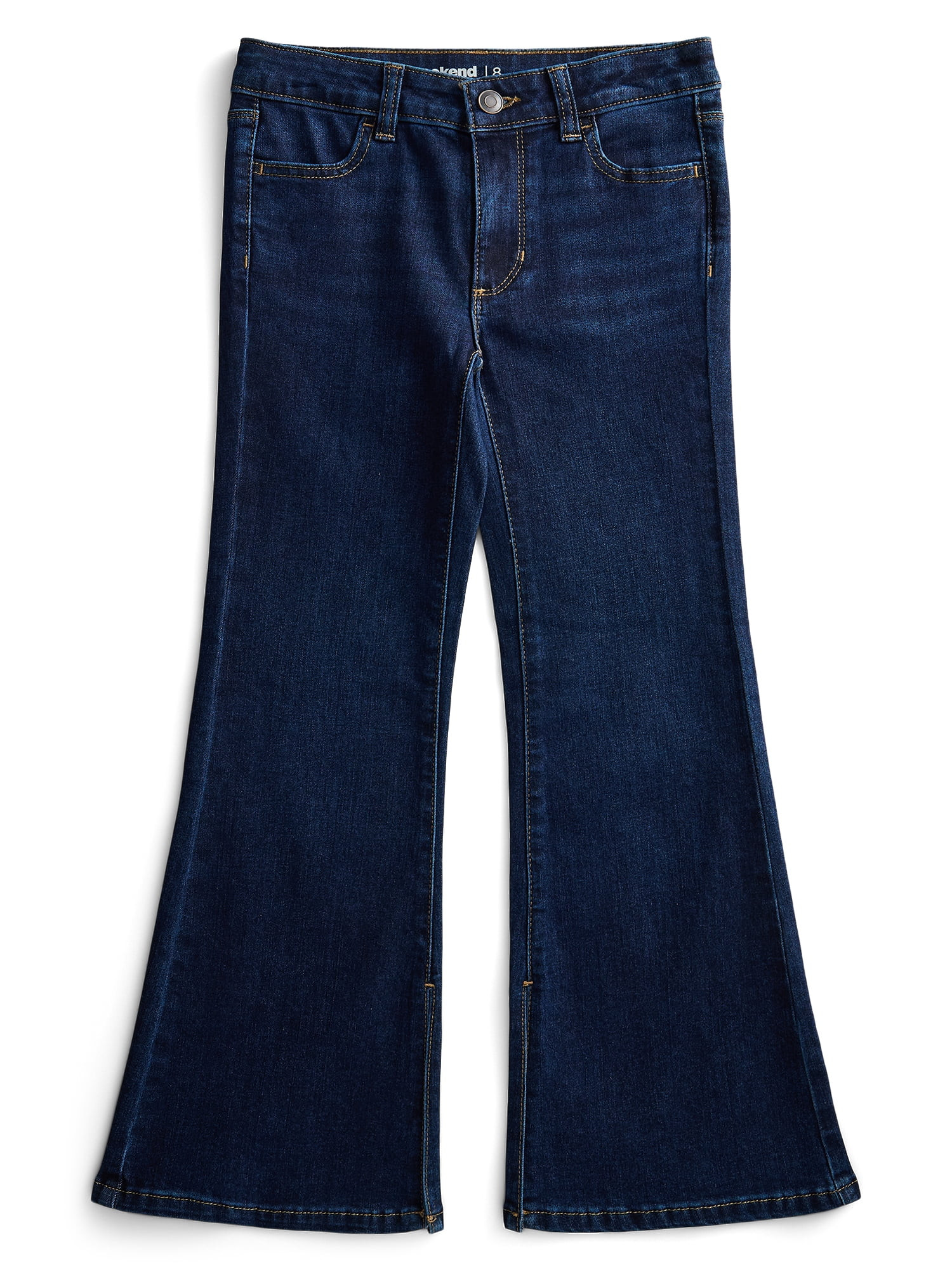 Weekend Academy Girls Flare Denim Jeggings, Sizes 5-18 | Walmart (US)