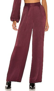 BLACK Sleek Textured Woven Pant
                    
                    Bobi | Revolve Clothing (Global)