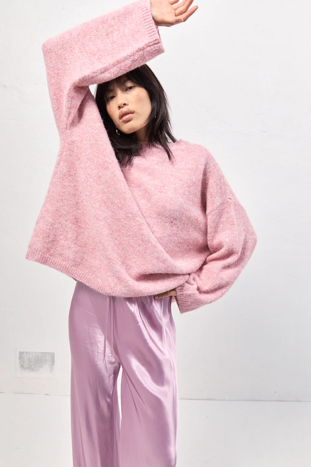 Juni Knit Jumper Pink Marle | VRG Grl