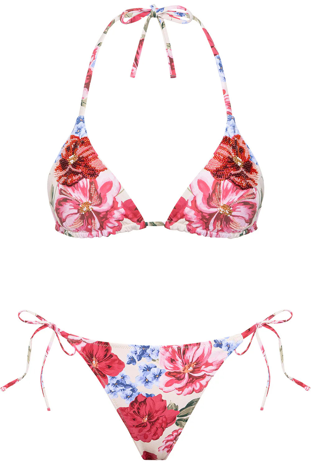 Triangle Bikini Romantic Floral Set | VETCHY LLC