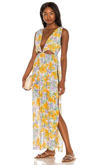 Lydia Maxi Dress in Periwinkle Floral | Revolve Clothing (Global)