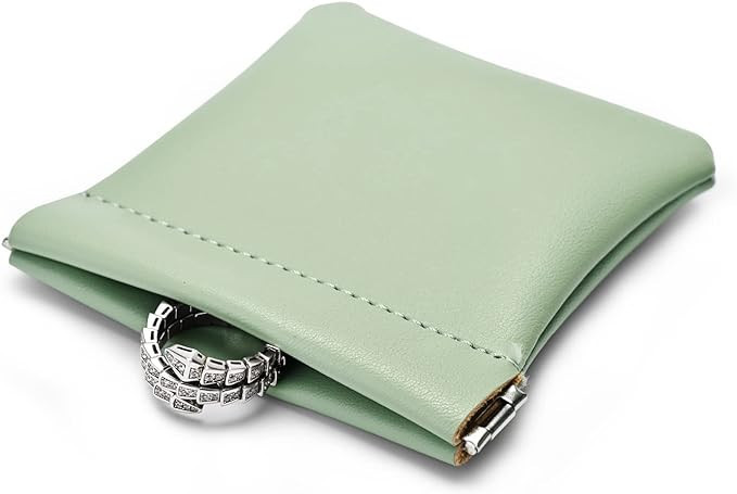 Woodten PU Leather Jewelry Travel Bag Leather Jewelry Pouch Christmas,Wedding Party Favor Gift Ba... | Amazon (US)