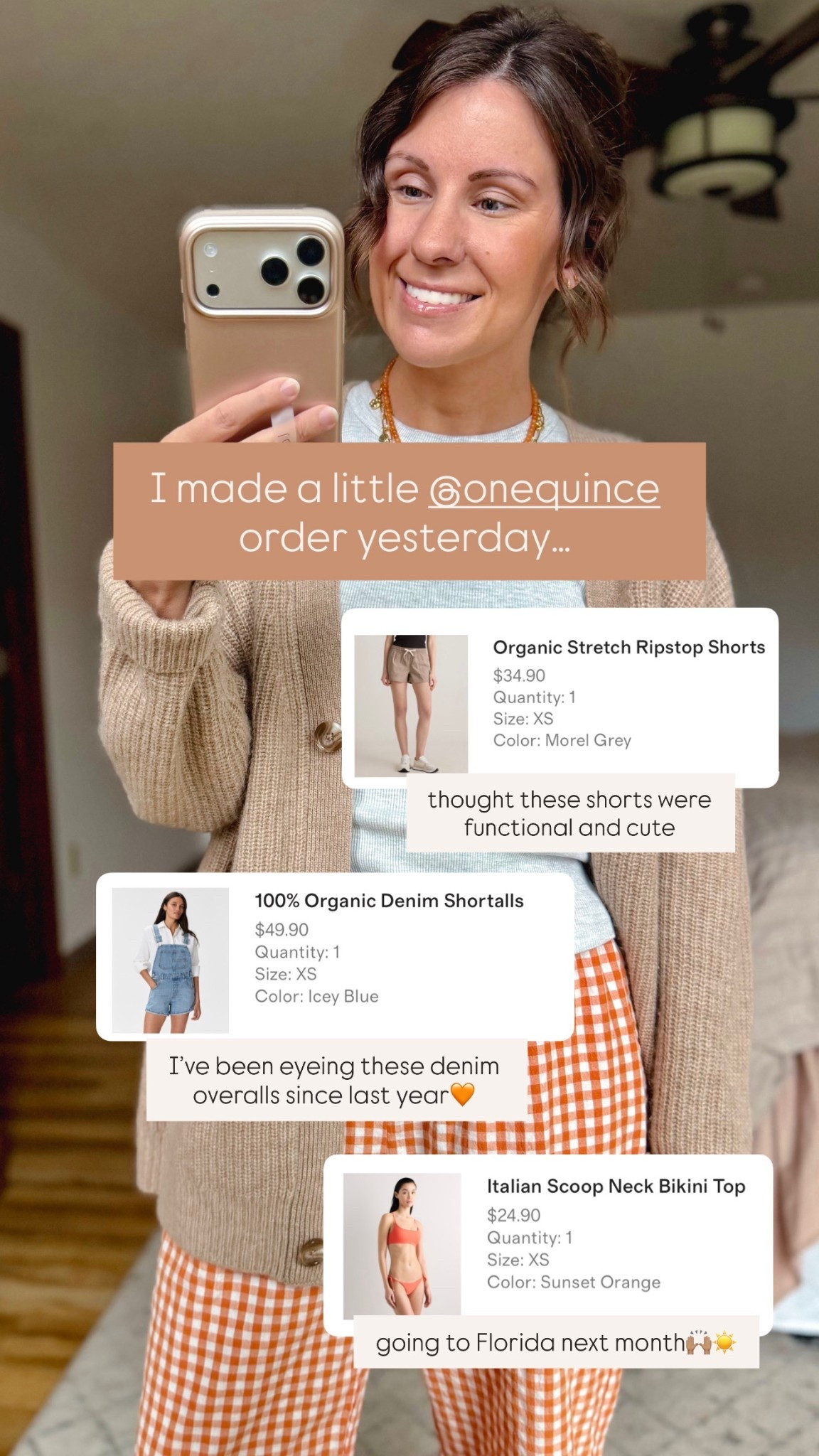 Size xs in all 3! Recent @Quince order🧡


#LTKActive #LTKPetite #LTKootd