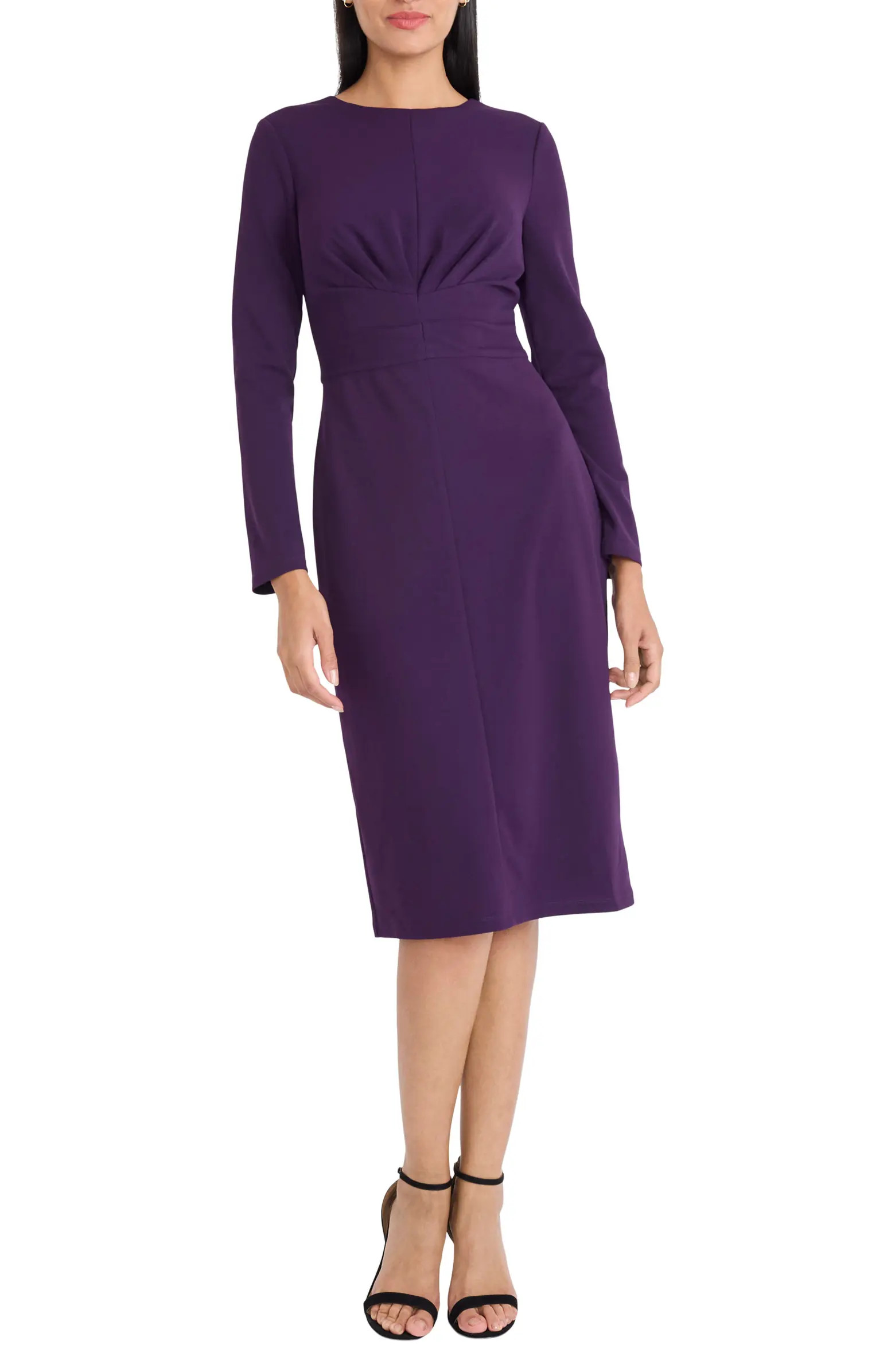 Gathered Empire Waist Long Sleeve Dress | Nordstrom