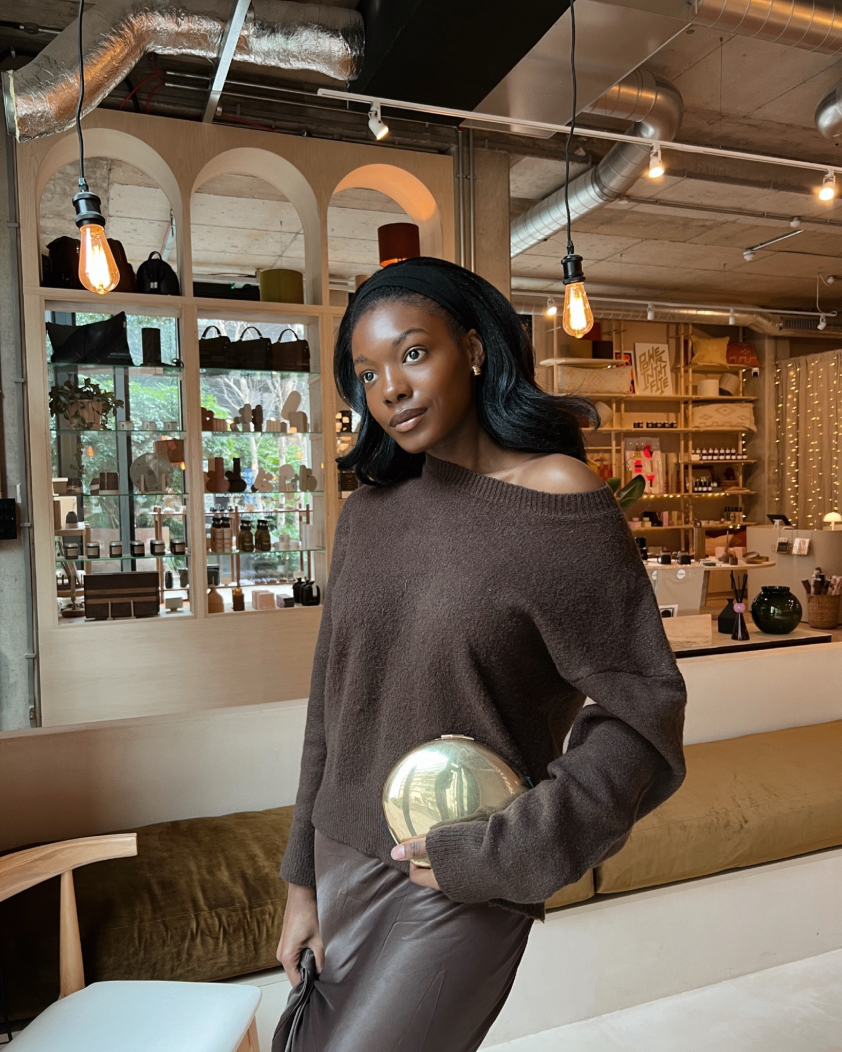 Jumper and satin skirt combo > 
Modest outfits, chocolate brown skirt , chocolate brown jumper 

#LTKspring #LTKworkwear #LTKmodest