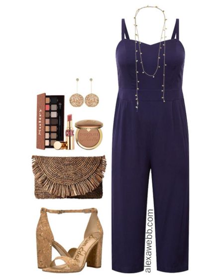 Plus Size Cruise Collection - Jumpsuit Outfits with Clutch and Heeled Sandals - Alexa Webb

#LTKSeasonal #LTKPlusSize #LTKStyleTip
