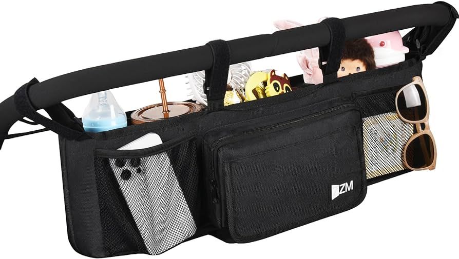 Double Stroller Organizer for Bob Duallie and Baby Jogger City Mini GT2, Double Baby Stroller Acc... | Amazon (US)