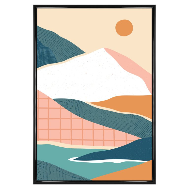 Mainstays 27x40 Rounded Black Poster Picture Frame | Walmart (US)