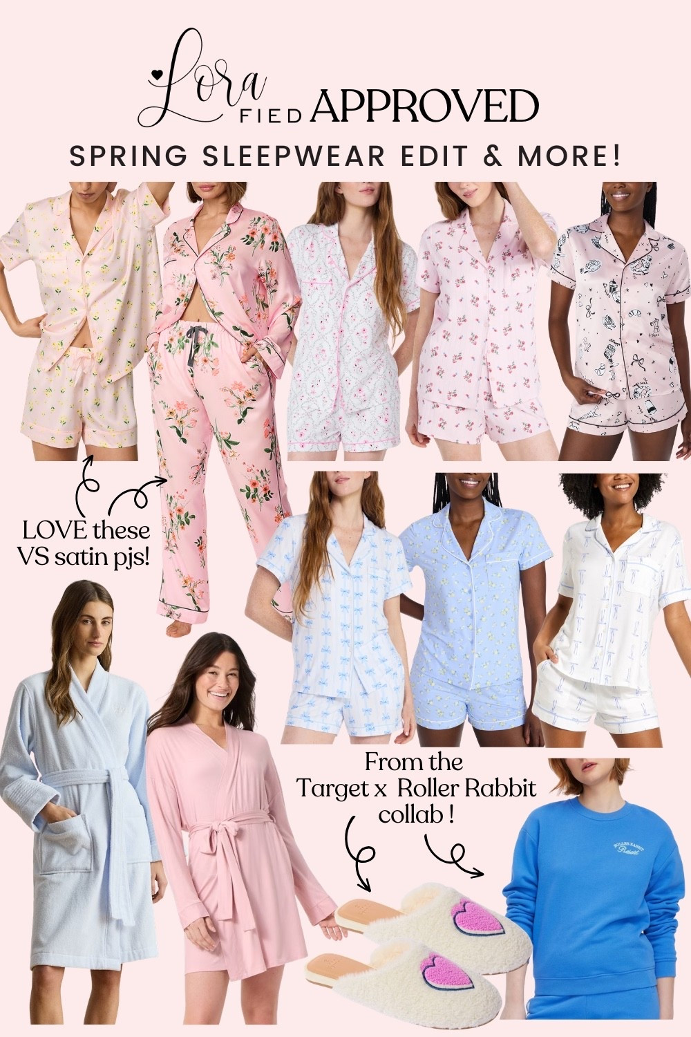 The LORAfied Approved Spring Sleepwear Edit! 💗
spring pajamas, spring sleepwear, floral pajama sets, target pajamas, walmart pajamas, target spring arrivals 

#LTKselfcare #LTKSeasonal #LTKSpringSale