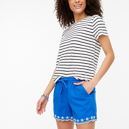 Embroidered drawstring short | J.Crew Factory