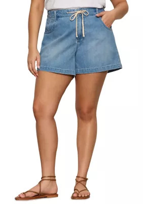 Plus Size Tie Shorts | Belk
