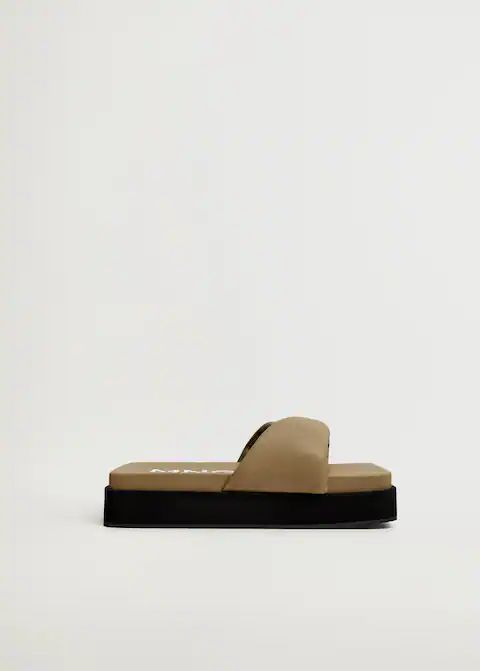 Sandale mit quadratischer Plateausohle | MANGO (DE)