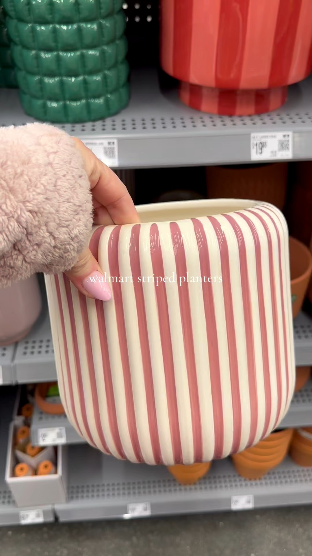 Obsessed with these striped planters from @Walmart
#maximalism #maximalist #anthrodupe #spring #walmartdecor

#LTKSeasonal #LTKHome #LTKFindsUnder50
