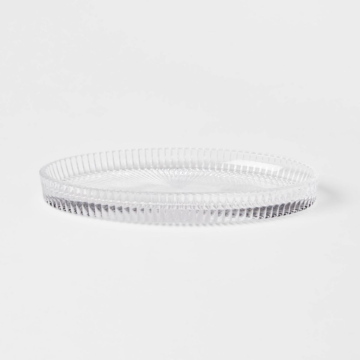 Ribbed Glass Vanity Tray Clear - Threshold™ | Target