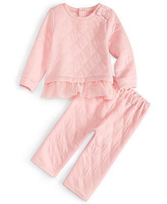 First Impressions Baby Girls Quilted Top and Pants, 2 Piece Set, Created for Macy's - Macy's | Macy's