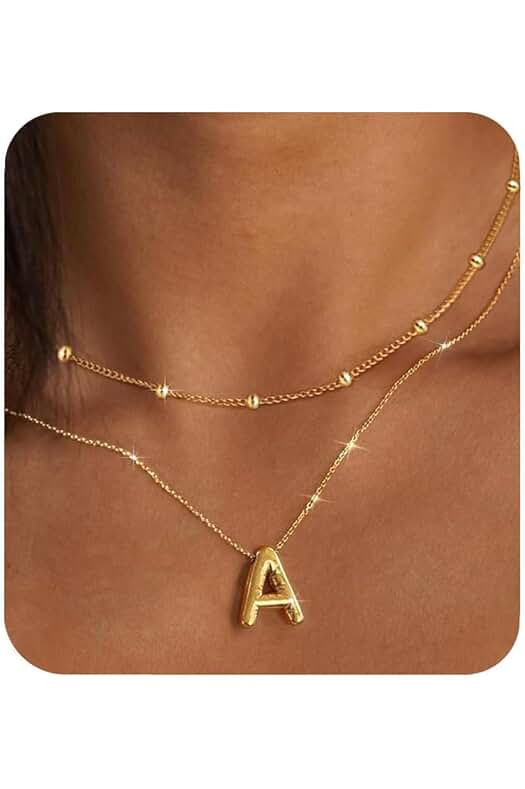 Initial necklace  | Amazon (US)