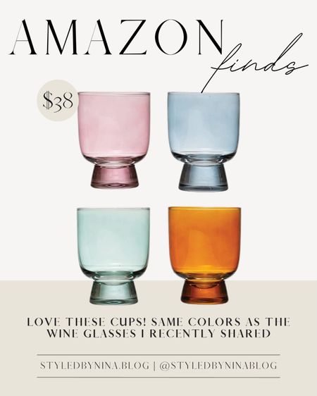Amazon finds 2023 - amazon gifts for her - amazon wine glasses - amazon viral Tiktok products - colored wine glasses - colorful glasses - galentines party must haves 


#LTKhome #LTKGiftGuide #LTKFind