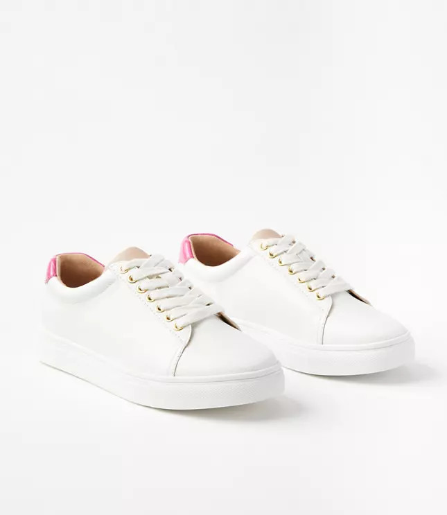 Colorblock Lace Up Sneakers | LOFT