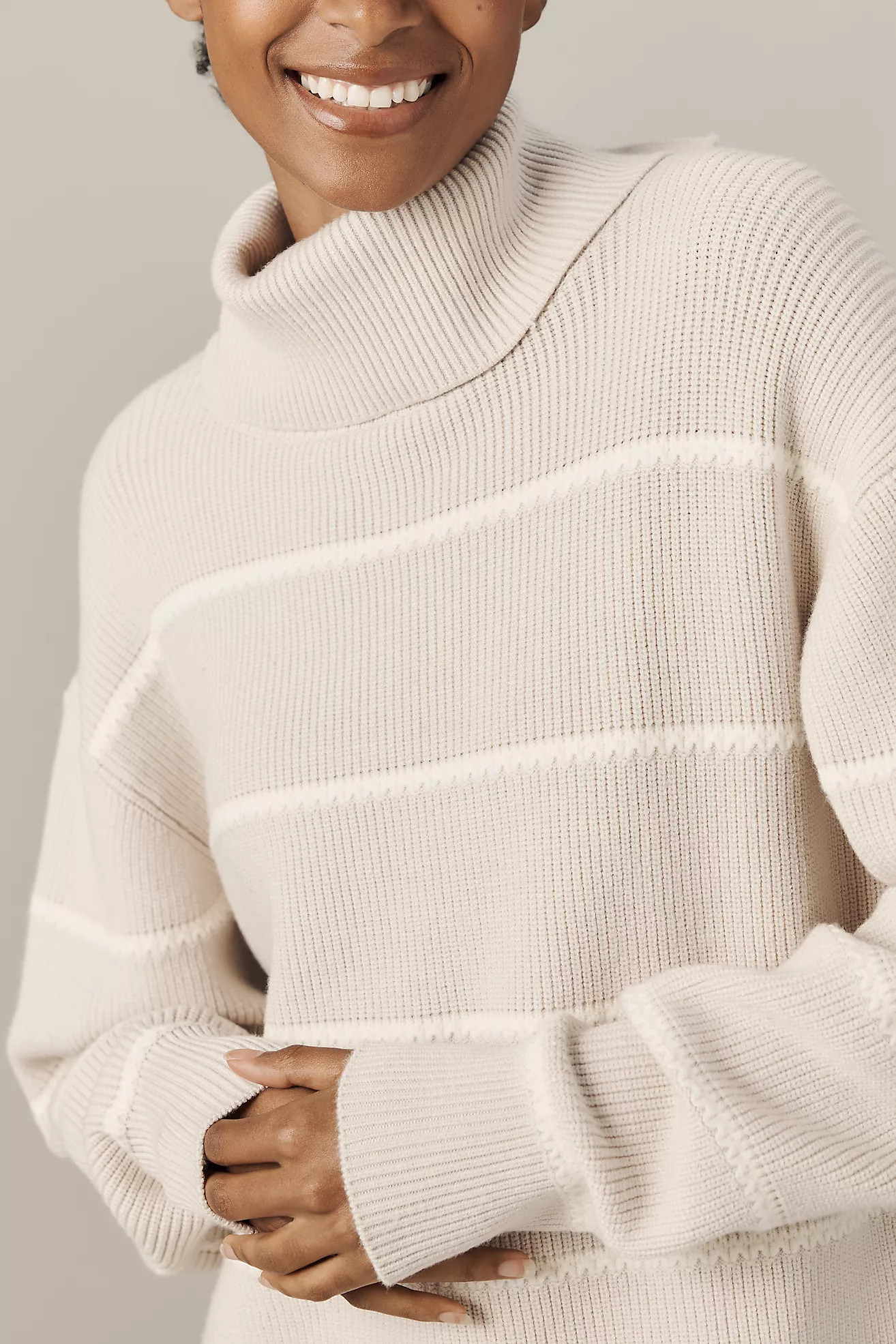 Varley Hamish Roll-Neck Stitch Knit Sweater | Anthropologie (US)