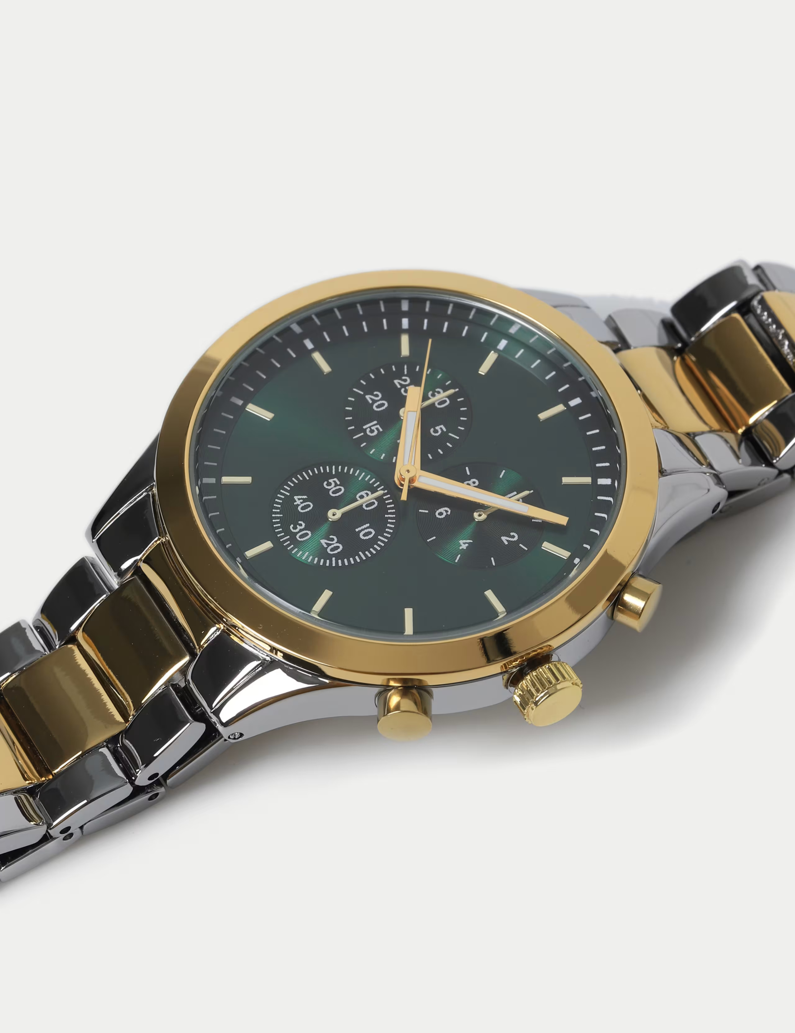 Two Tone Round Face Metal Strap Watch | Marks & Spencer (UK)