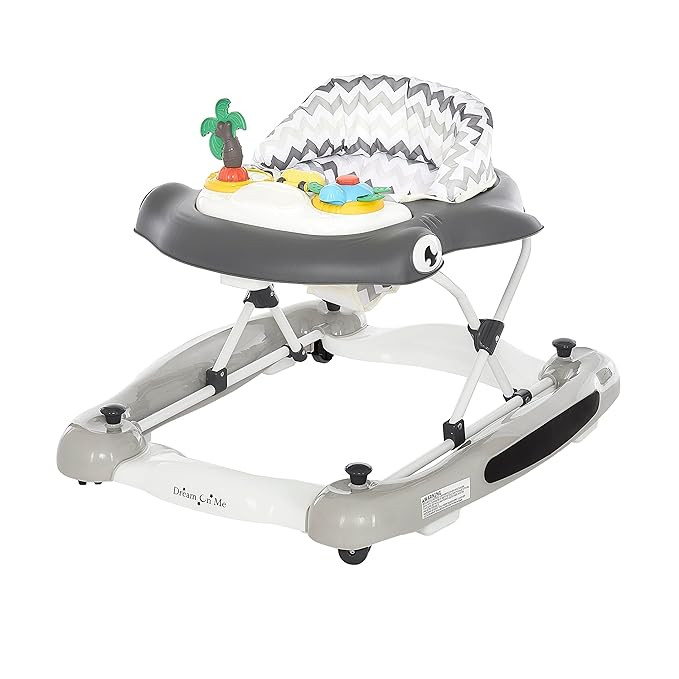 Dream On Me 2-in-1 Aloha Fun Activity Baby Walker and Rocker in Grey, Easily Convertible Baby Wal... | Amazon (US)