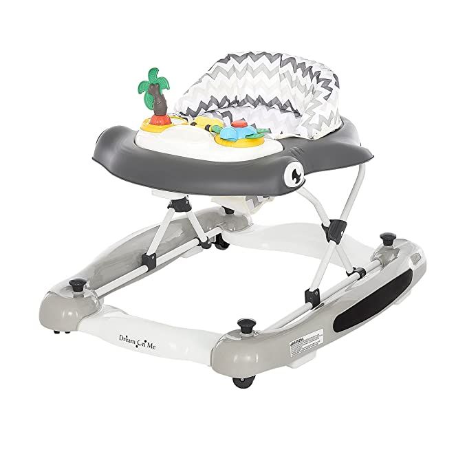 Dream On Me 2-in-1 Aloha Fun Activity Baby Walker and Rocker in Grey, Easily Convertible Baby Wal... | Amazon (US)