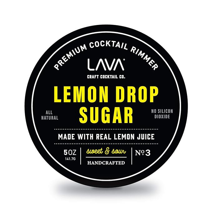 LAVA Premium Lemon Drop Sugar Cocktail Rimmer, All Natural Rimmer Sugar, Sweet & Sour, Real Lemon... | Amazon (US)