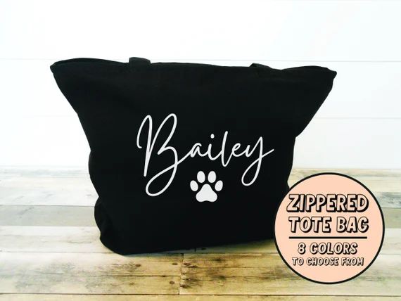 Personalized Dog Tote Bag Dog Mom Bag Dog Toys Tote Bag Dog | Etsy | Etsy (US)