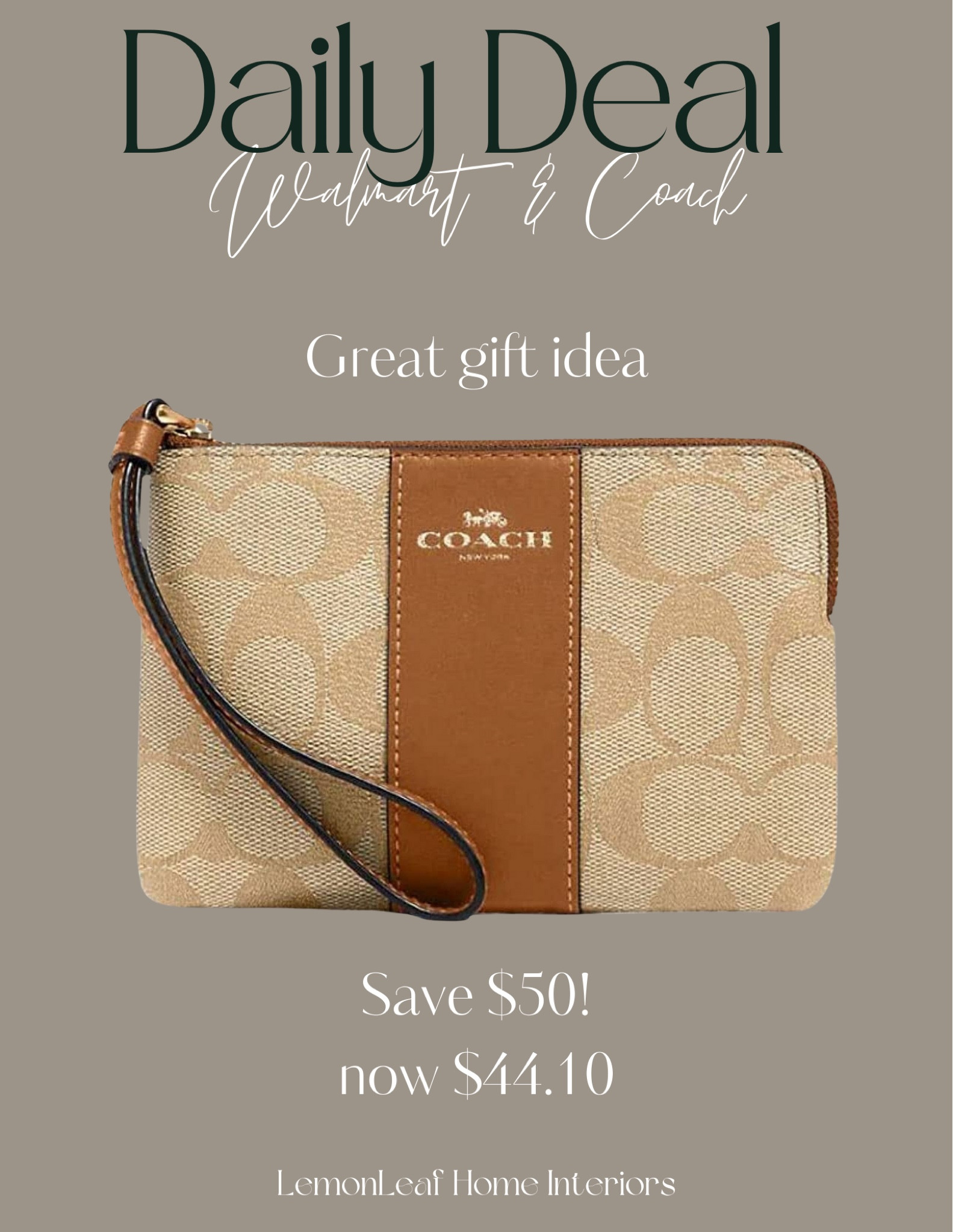 Did you know Walmart sells a collection of high end items!? This Coach bag is on sale and makes a great gift!


#LTKOver40 #LTKSaleAlert #LTKMidsize