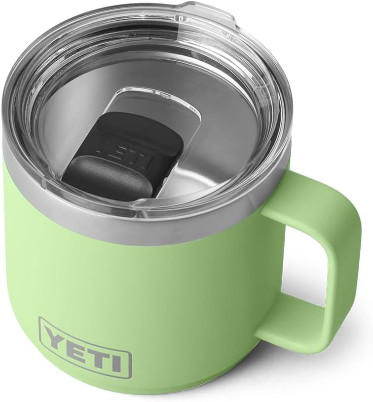 YETI Rambler 14 oz Stackable Mug, Vacuum Insulated, Stainless Steel with MagSlider Lid | Amazon (US)