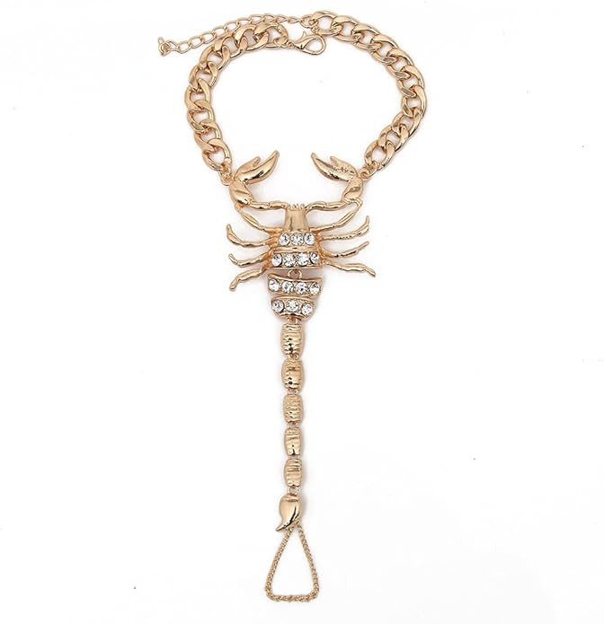 NABROJ 2 Colors Scorpion Style Foot Jewelry Barefoot Sandals Anklet Beach Wedding Party Jewelry w... | Amazon (US)