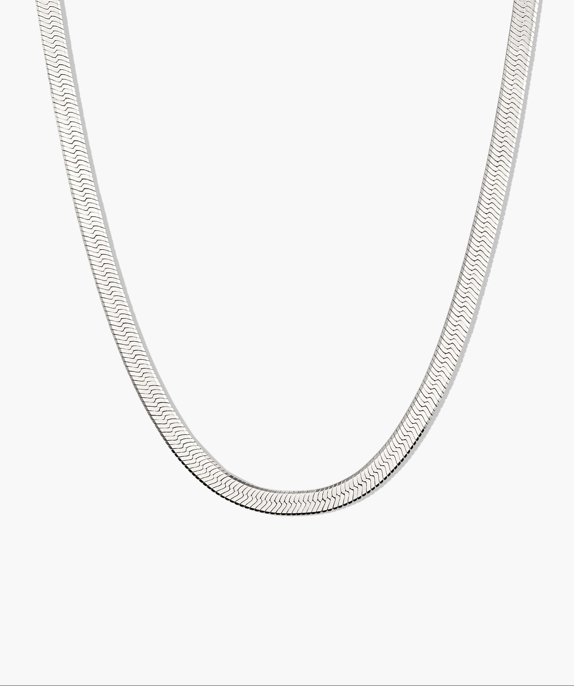 Bold Herringbone Chain Necklace | Mejuri Fine Crew