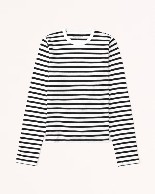 Essential Long-Sleeve Skimming Tee | Abercrombie & Fitch (US)