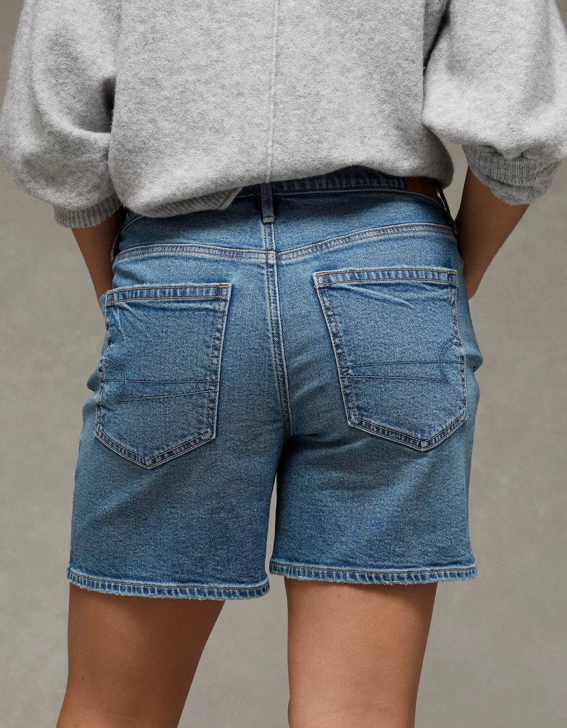 AE 6" Strigid Super High-Waisted Relaxed Denim Short | American Eagle Outfitters (US & CA)