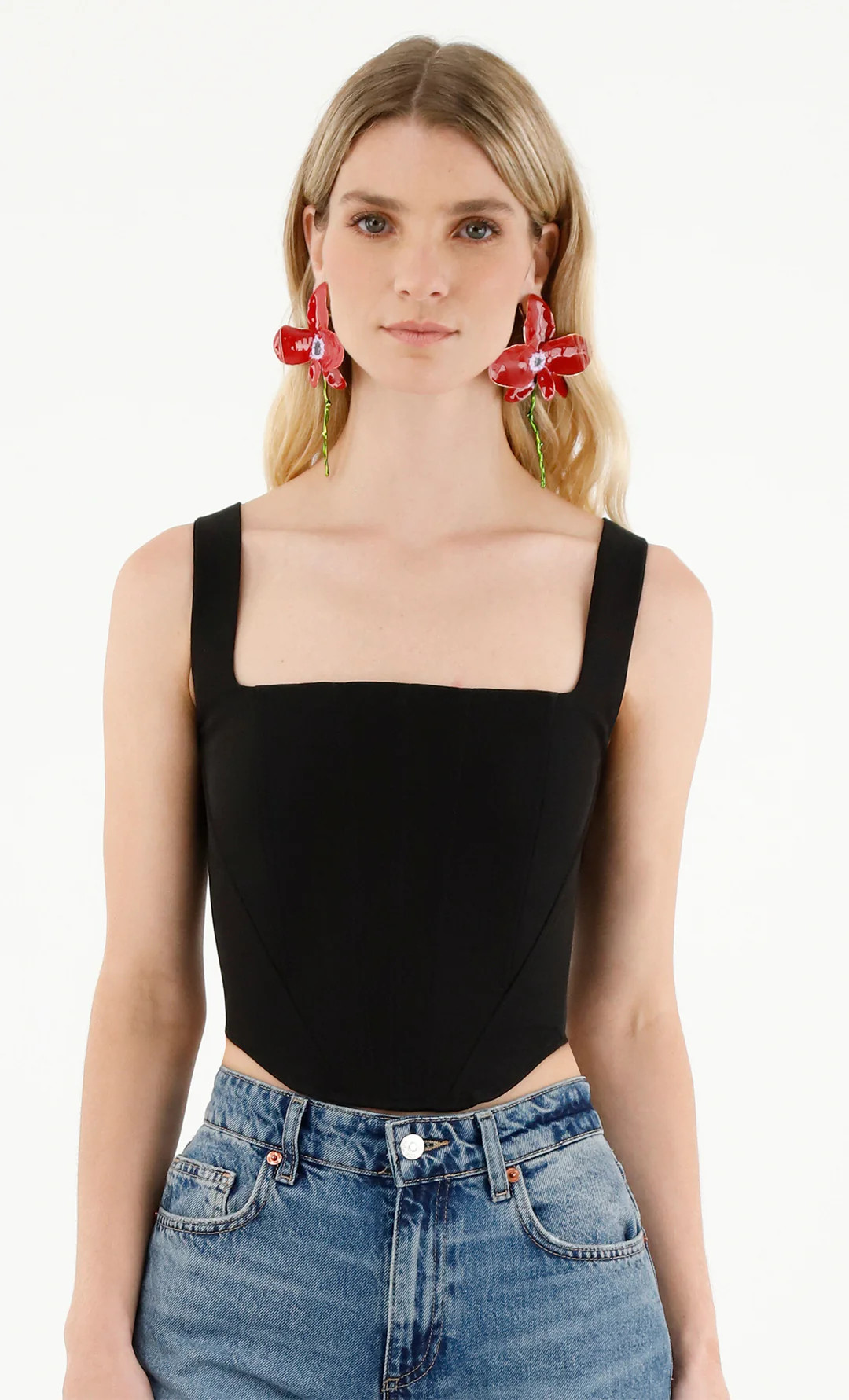 Tritoma Black Crop Top | ESPECIA