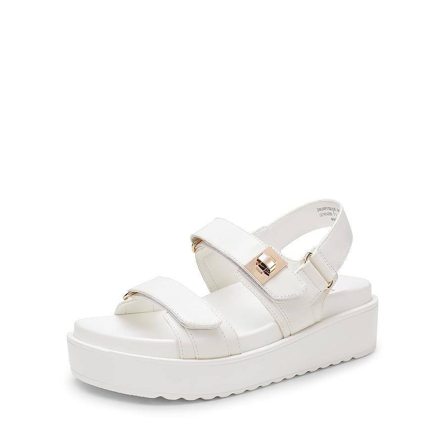 DREAM PAIRS Women's Low Wedge Sandals Comfortable Arch Support Platform Open toe Casual Dressy Fl... | Amazon (US)