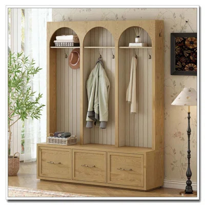 Wooden Style Hall Tree | Wayfair North America