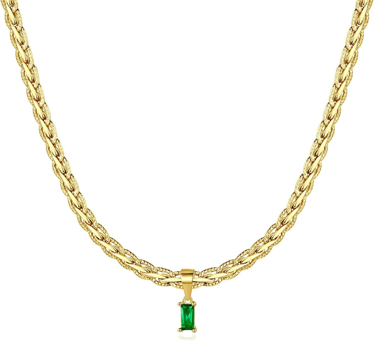 18K Gold Filled Vintage Choker Necklaces for Women Waterproof Gold Choker Necklace Anti Tarnish Gems | Amazon (US)